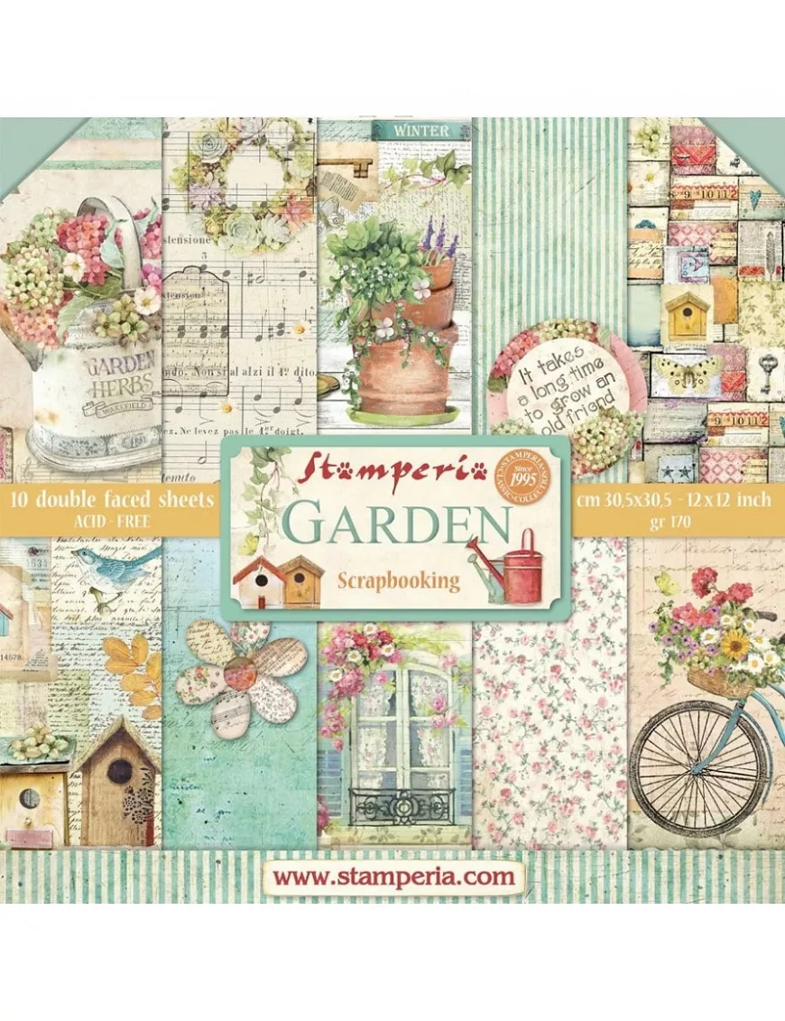 COLECCIÓN 30x30 STAMPERIA GARDEN