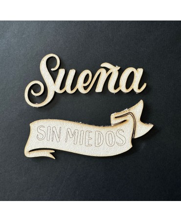 Chipboard ''Sueña sin miedos''