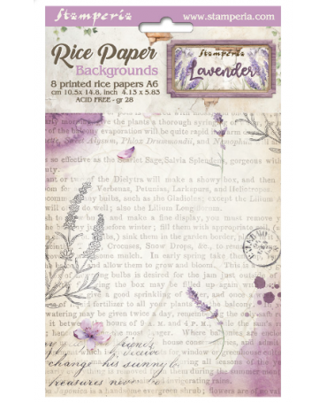 Papel arroz Stamperia A6...