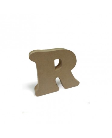 Madera Letra DM-R 20x20x4cm