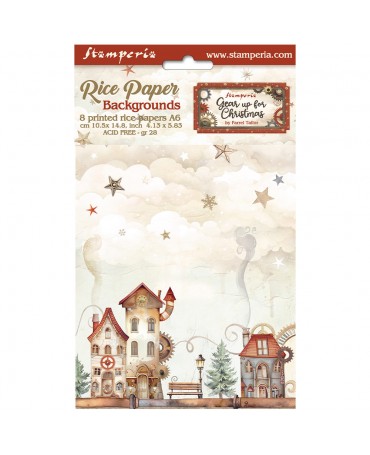 Papel arroz Stamperia A6...