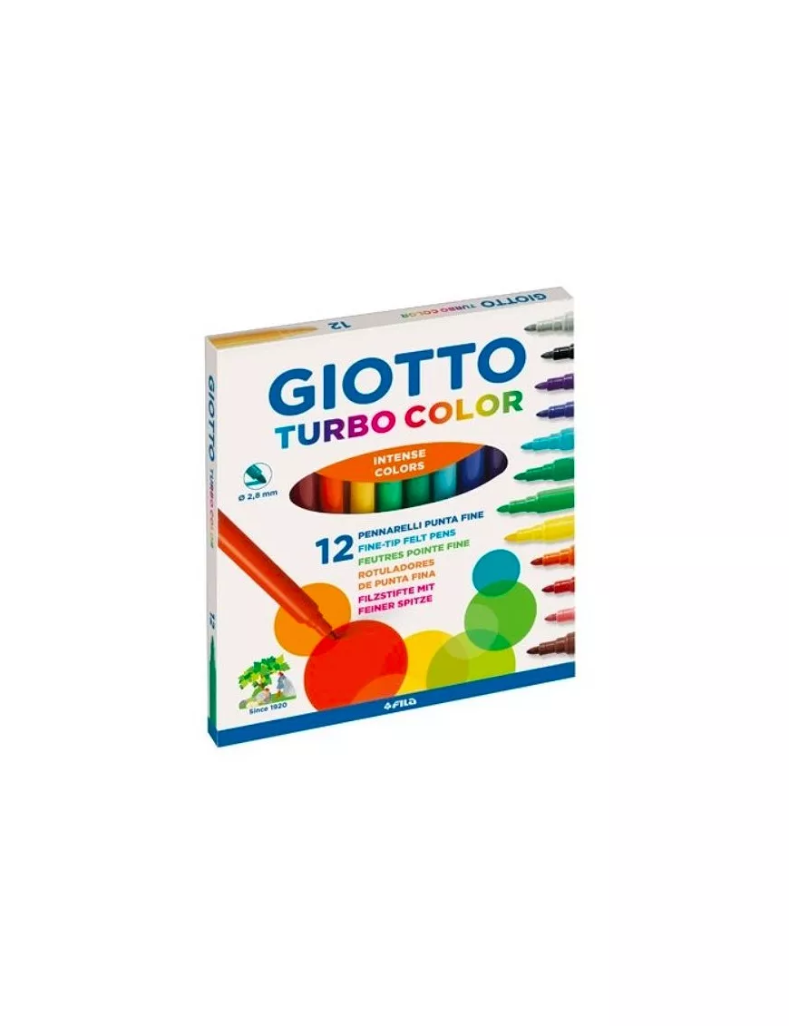 Rotuladores GIOTTO Turbo Color 12ud