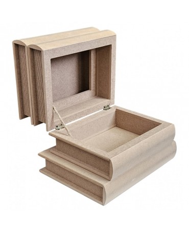 Madera Cajon 4 libros