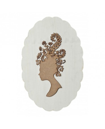 Madera Silueta mujer...