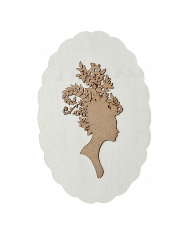 Madera Silueta mujer...