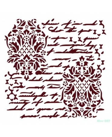 Stencil MISS 25X25cm MNC007