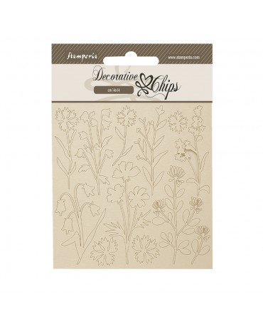 CHIPS Stamperia Forest flores