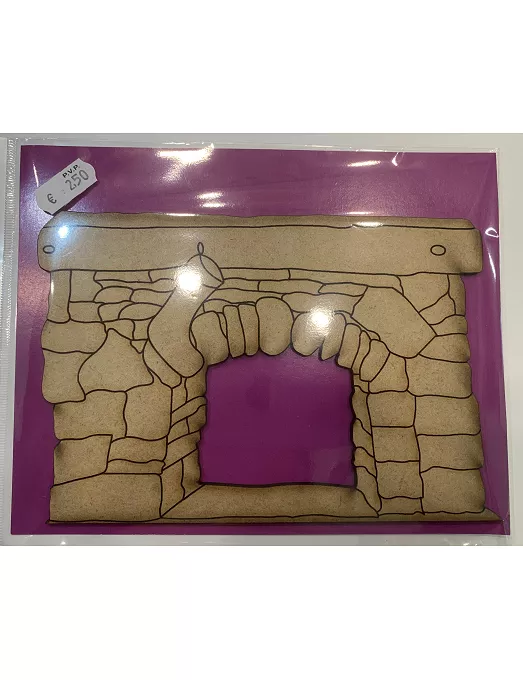 Madera silueta CHIMENEA Dm 15x11cm