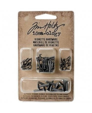 Tim Holtz Brads 3colores 55pc