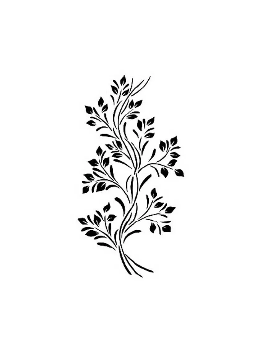 Stencil CADENCE 25X36cm VEGETAL 170