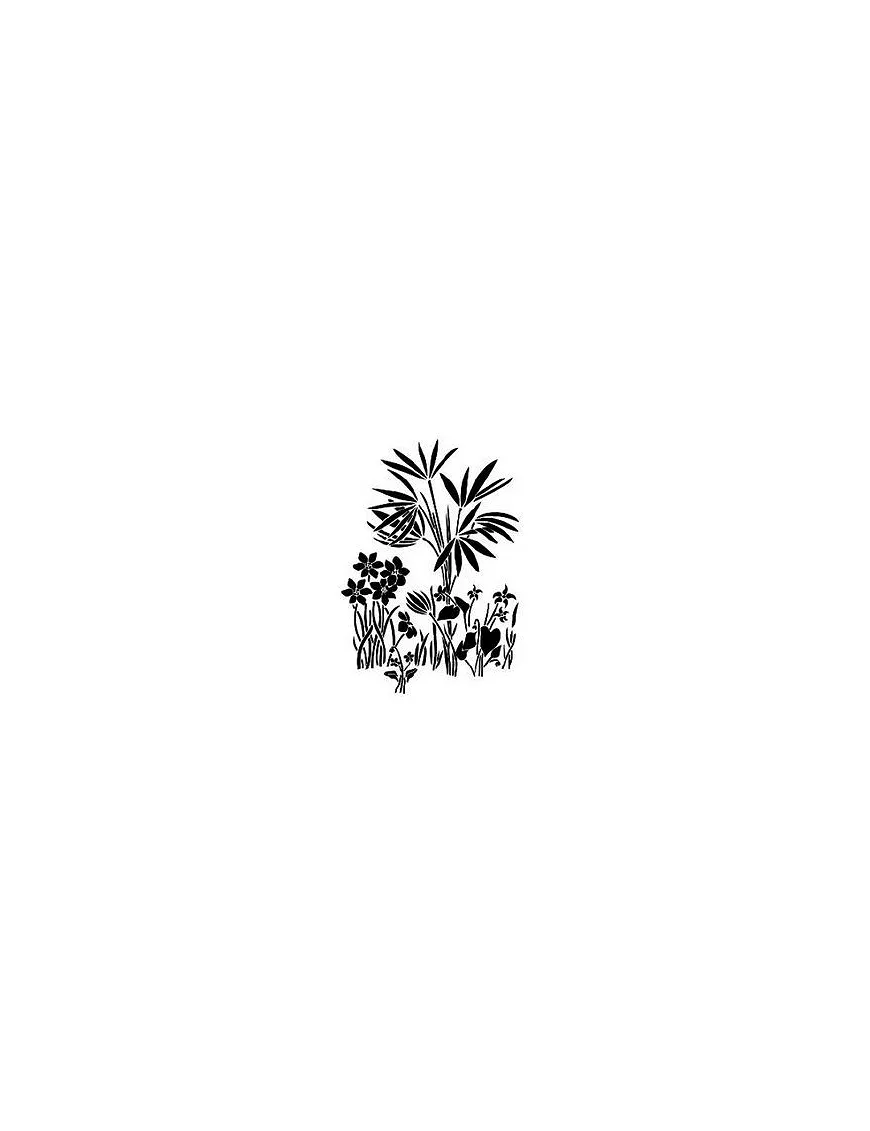 Stencil CADENCE 25X36cm VEGETAL 040
