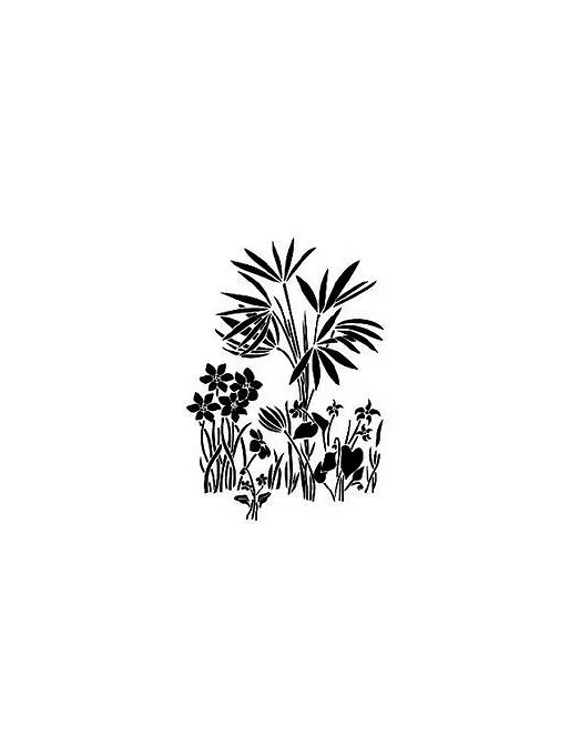 Stencil CADENCE 25X36cm VEGETAL 040