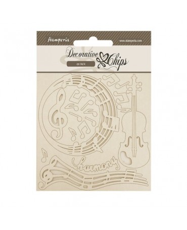 CHIPS Stamperia Music SCB245