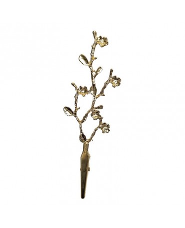 Rama de metal con flores...