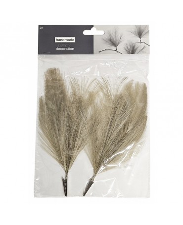 PLUMAS clip Panache 2 ud