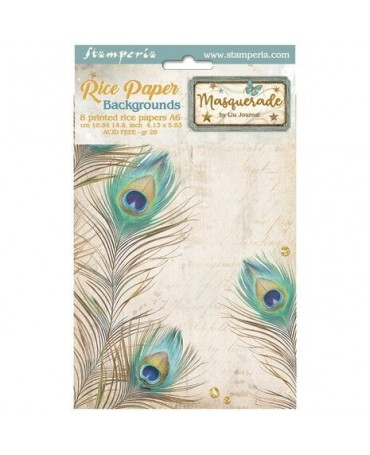 Papel arroz Stamperia A6...