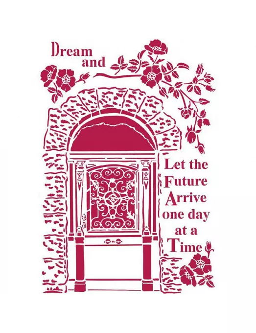 STENCIL Stamperia 21x29,7cm Lady Vagabond Dream
