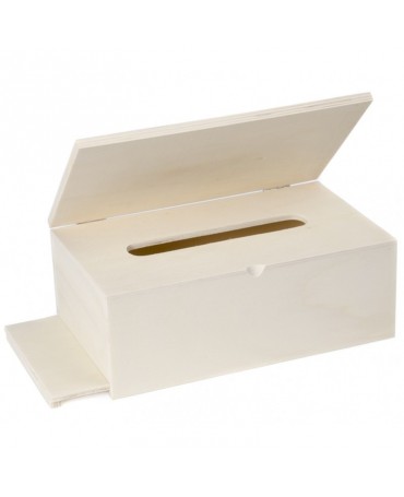 Madera CAJA PAÑUELOS con tapa