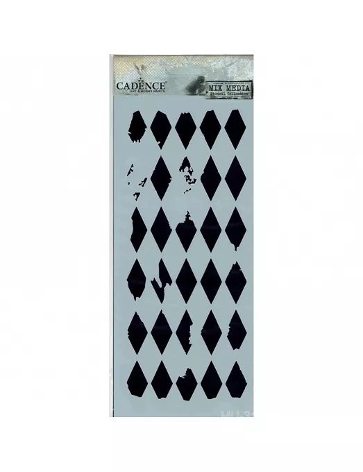 Stencil Cadence 10X25 ROMBOS DISTRESS