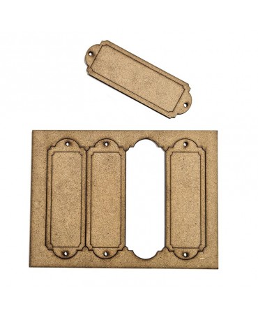 Madera Dm Conjunto 4 carteles