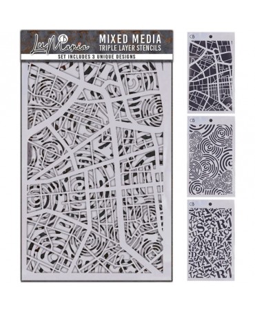 STENCIL CIAO BELLA MIX 3ud...