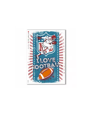 PAPEL ARROZ paperdesigns I LOVE FOOTBALL