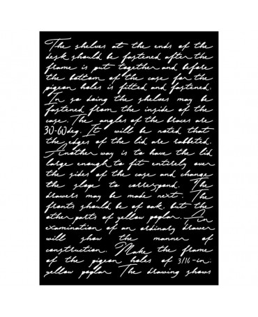 STENCIL Stamperia A3 Writings