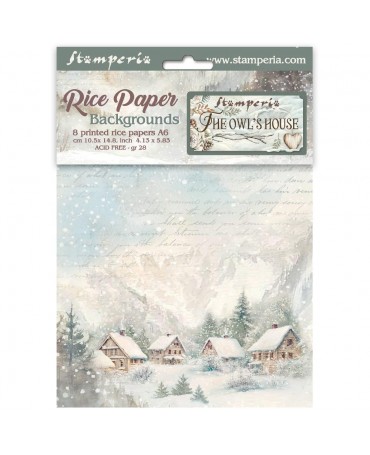 Papel arroz Stamperia A6...