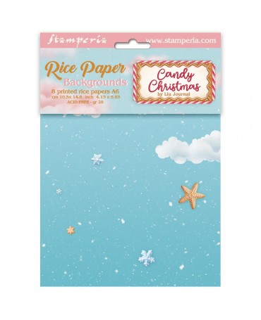 Papel arroz Stamperia A6...