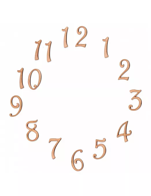 NÚMEROS RELOJ ARABES Siluetas DM