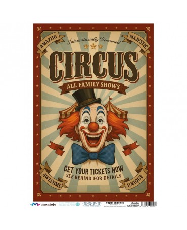 Papel Arroz SOFT A3 5887 Circo