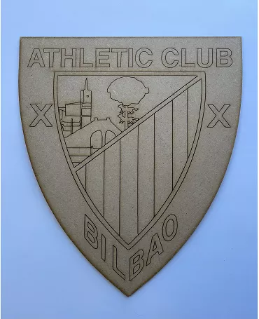 Madera Silueta ESCUDO ATHLETIC BILBAO 30x 25,5cm