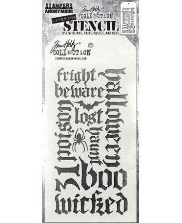 Stencil TIM HOLTZ Halloween...