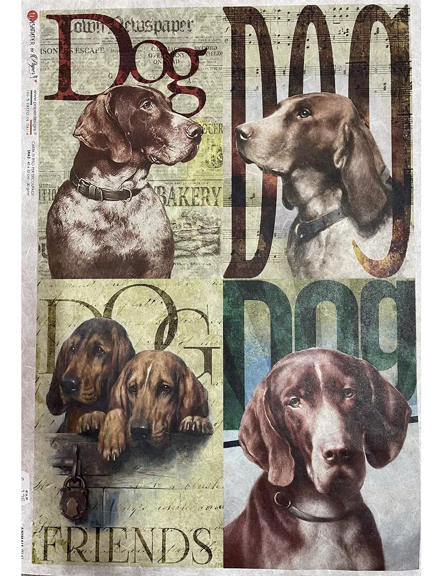 PAPEL ARROZ paperdesigns ANIMALS 0141 Perros