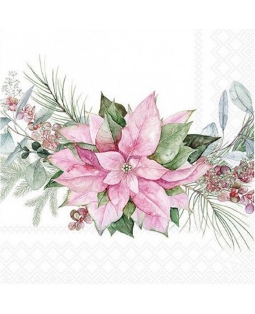 Servilleta PINK POINSETTIA