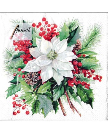 Servilleta POINSETTIA Bouquet