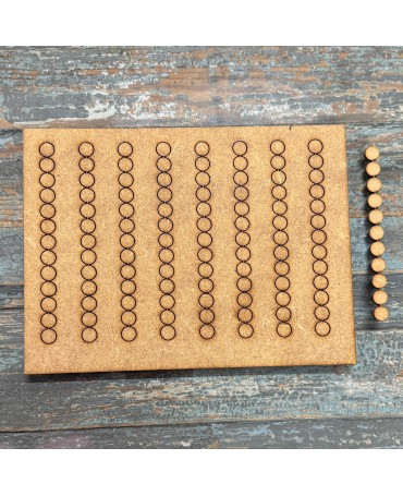Madera cadenas BOLITAS 1cm