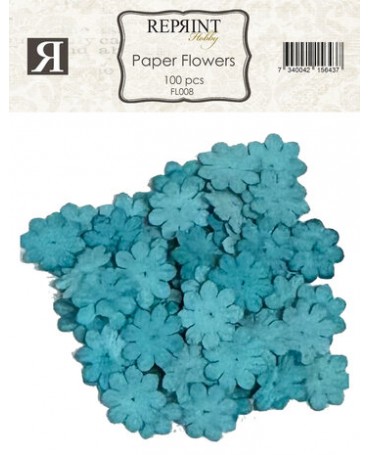 FLORES REPRINT Turquoise...