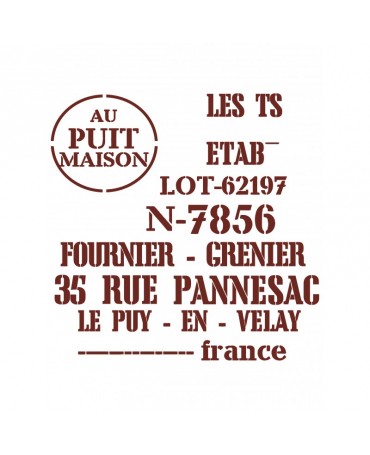 Stencil MISS 21x28cm MNL016