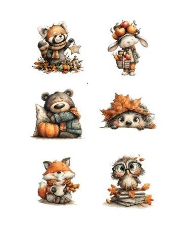 Papel Seda A4 Animales...
