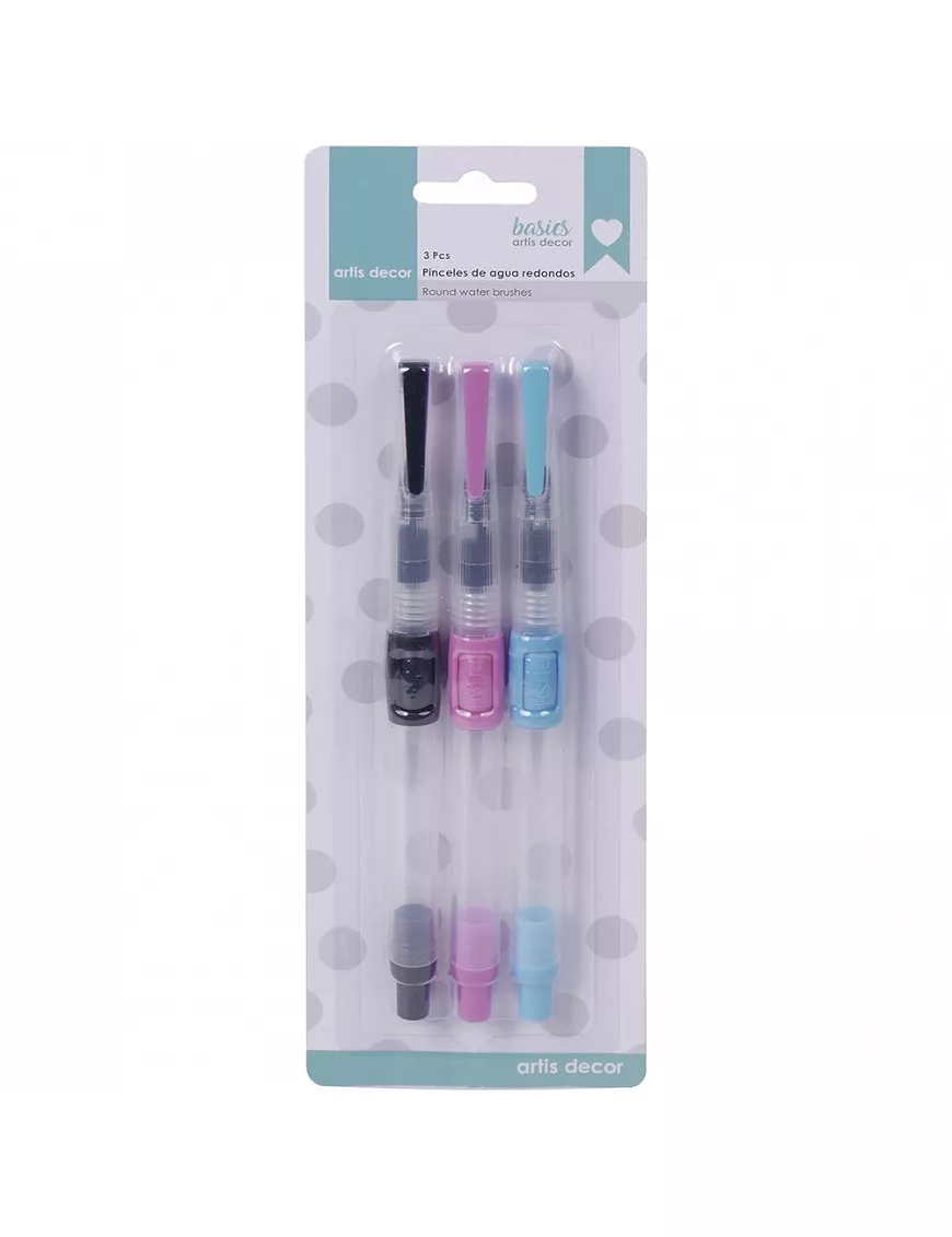 PINCEL DE AGUA REDONDOS Artis Decor 3 ud