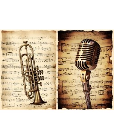 Papel Seda A4 Música 1