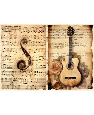 Papel Seda A4 Música 3