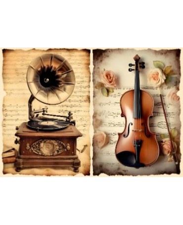 Papel Seda A4 Música 10