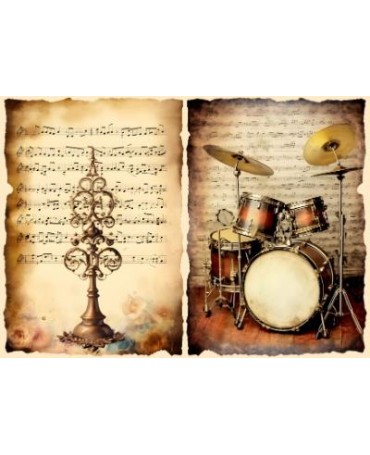 Papel Seda A4 Música 13