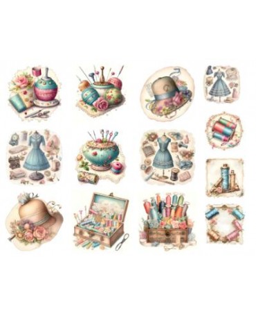 Papel Seda A4 Costura Mix 11