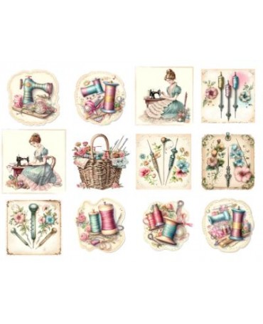 Papel Seda A4 Costura Mix 13