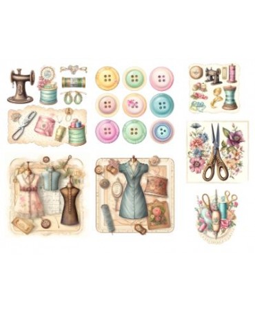 Papel Seda A4 Costura Mix 18