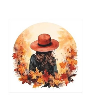 Transfer TEXTIL Chica Sombrero