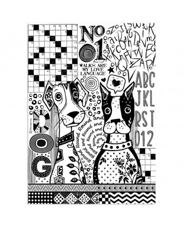Papel arroz Stamperia A4...